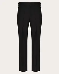 Valentino Garavani PANTALONE IN LANA MOHAIR Uomo NERO Nero