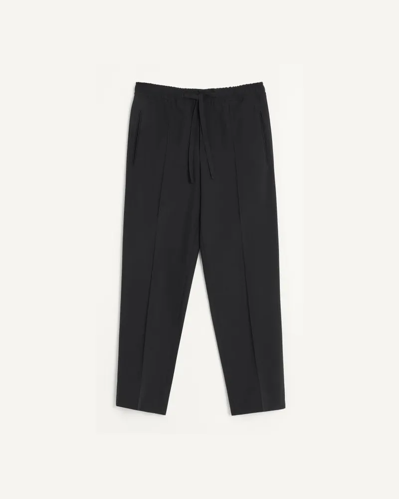 Valentino Garavani Pantalone In Lana Uomo NERO Nero