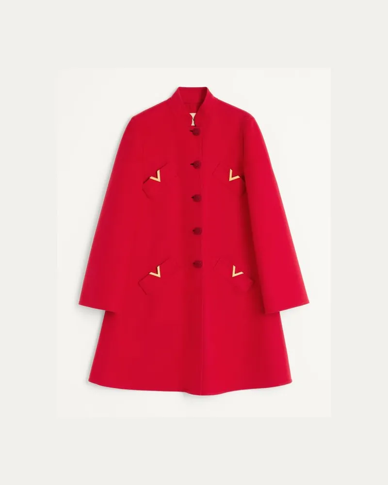 Valentino Garavani Cappotto In Compact Drap Donna PARIS Paris