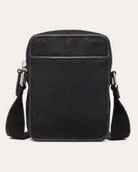 Valentino Garavani BORSA A TRACOLLA PICCOLA BLACK ICONOGRAPHE IN NYLON Uomo NERO Nero