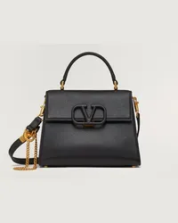 Valentino Garavani BORSA A MANO PICCOLA VSLING IN VITELLO GRANATO Donna NERO Nero