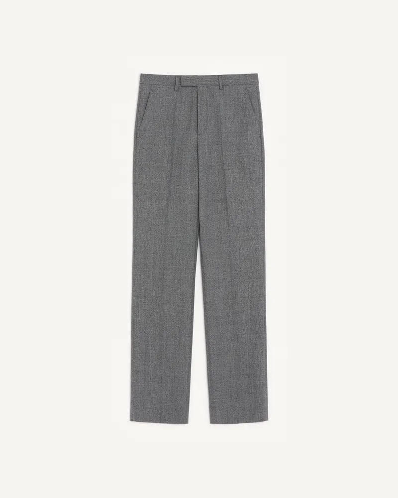 Valentino Garavani Pantalone Valentino In Lana Moulinè Uomo NERO/GRIGIO Nero