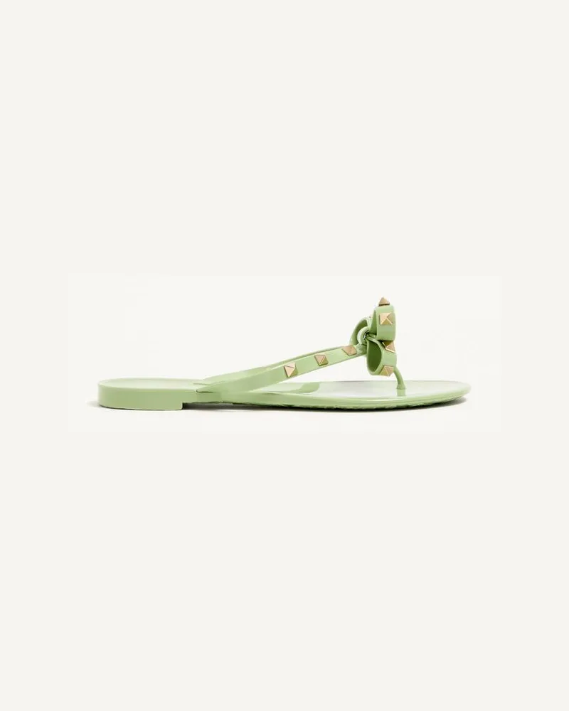 Valentino Garavani Infradito Rockstud In Gomma Donna MENTA Menta