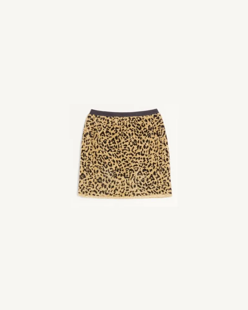Valentino Garavani Gonna Corta In Maglia Lurex Jacquard Animalier Donna ANIMALIER Animalier