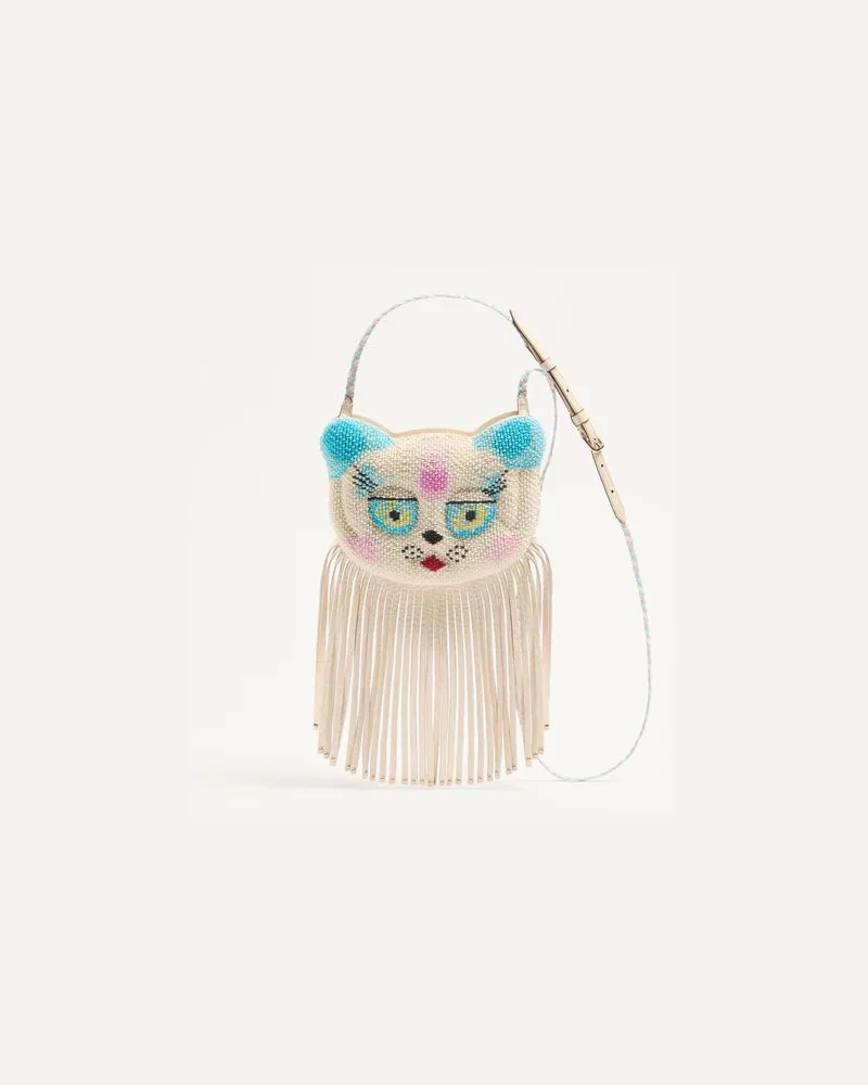 Valentino Garavani Borsa A Tracolla Valentino Garavani Le Chat De La Maison Donna BURRO UNI