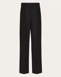 Valentino Garavani PANTALONI IN CREPE COUTURE Donna NERO Nero