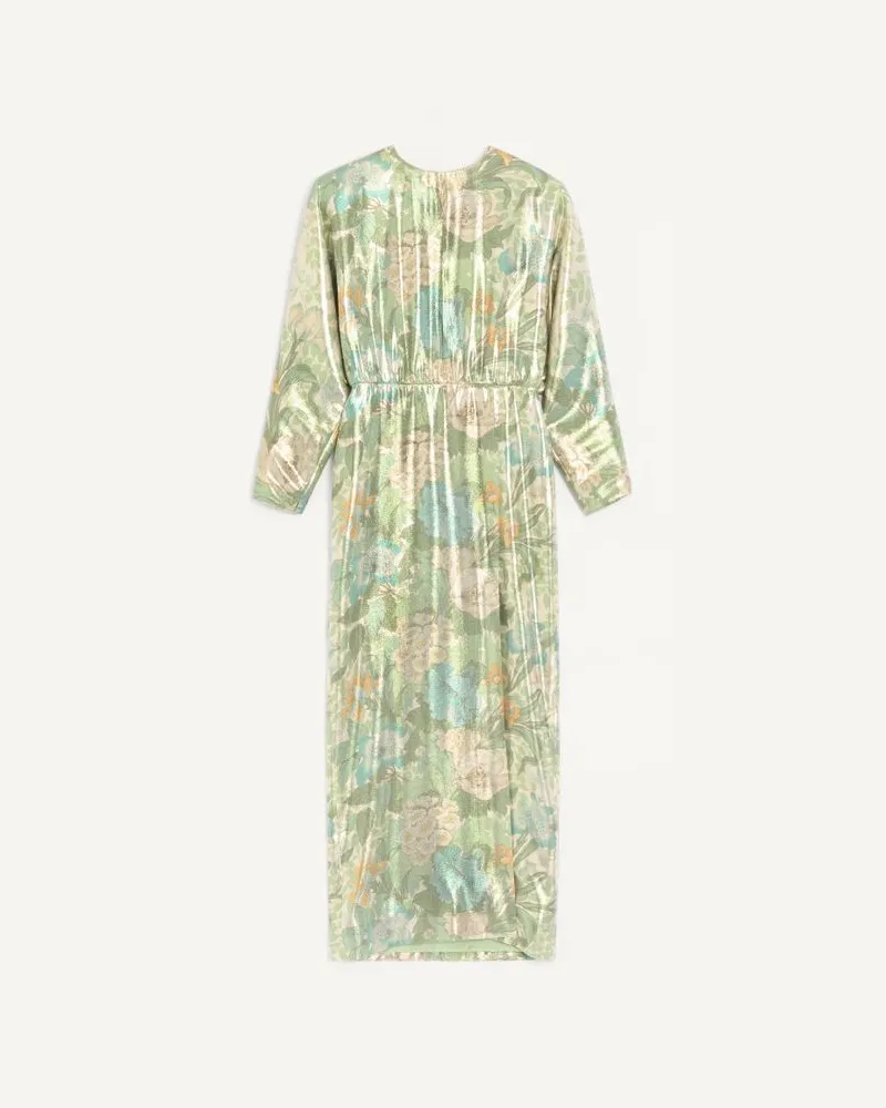 Valentino Garavani Abito Lungo In Lurex Stampa Après L'Hiver Sanderson Dégradé Donna MULTICOLOR Multicolor