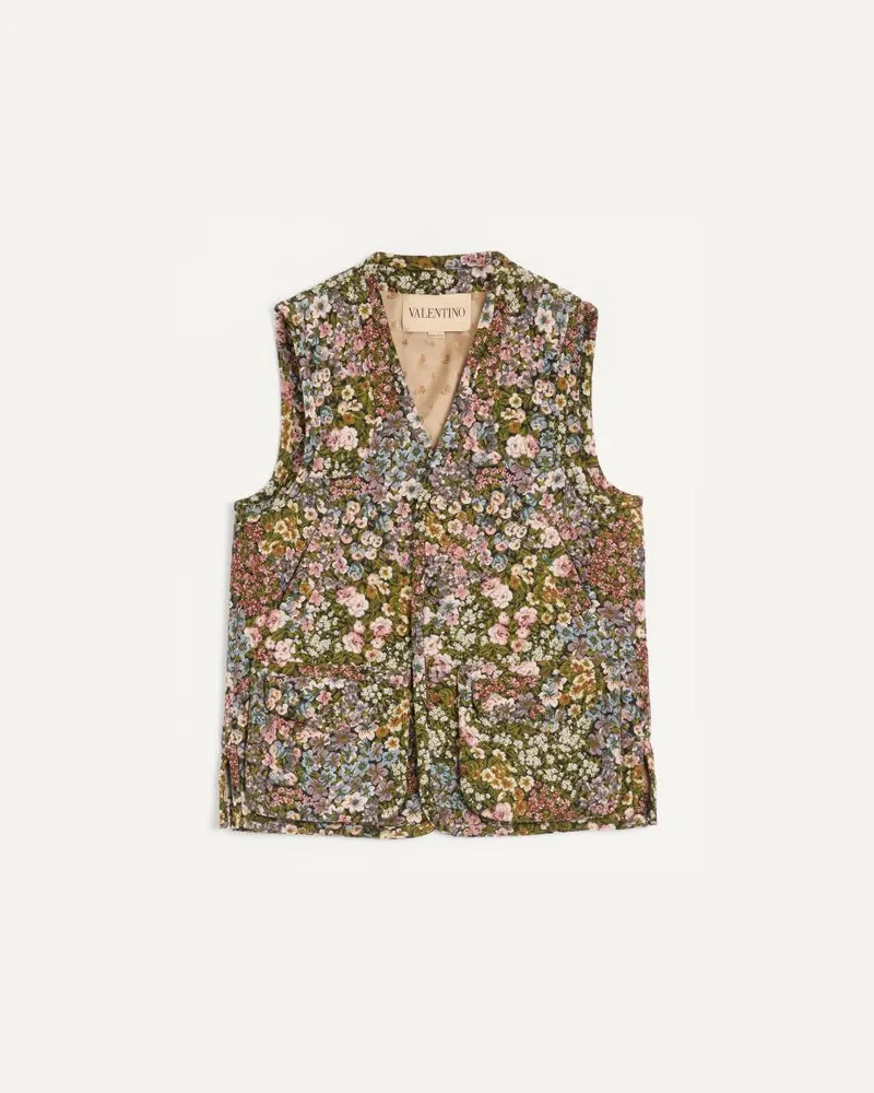 Valentino Garavani Gilet Valentino In Gobelin Con Motivo Jacquard Apres L'Hiver Uomo MULTICOLOR Multicolor
