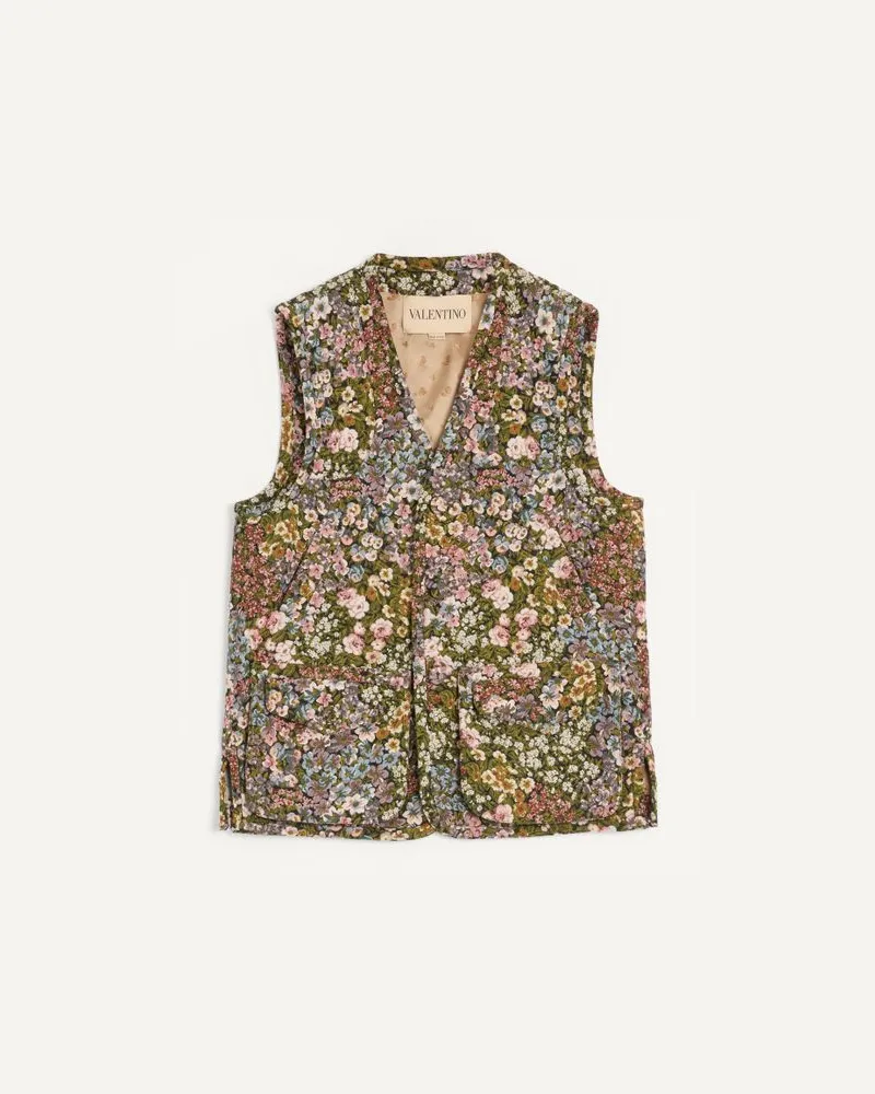 Valentino Garavani Gilet Valentino In Gobelin Con Motivo Jacquard Apres L'Hiver Uomo MULTICOLOR Multicolor