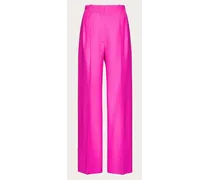PANTALONE IN CREPE COUTURE Donna PINK PP