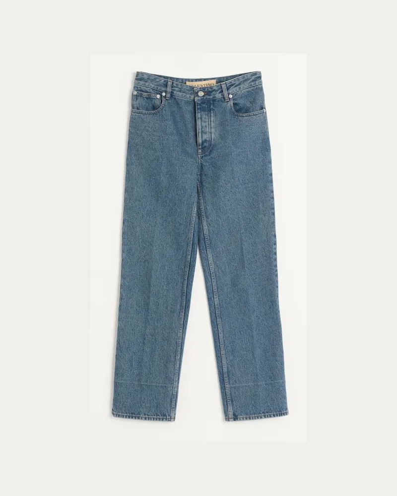 Valentino Garavani Pantalone In Denim Uomo BLU Blu