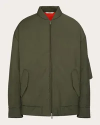 Valentino Garavani PIUMINO IN LANA MOHAIR Uomo VERDE MILITARE Verde