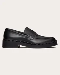 Valentino Garavani MOCASSINO ROCKSTUD M-WAY IN VITELLO Uomo NERO Nero