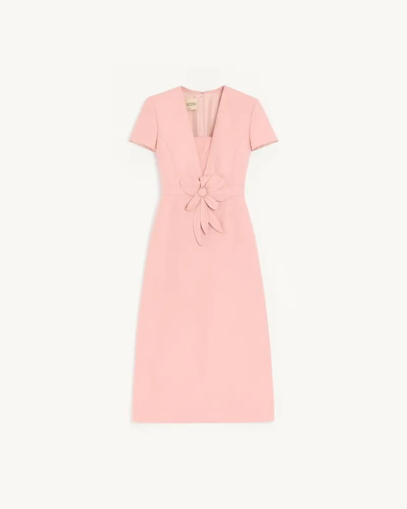 Valentino Garavani Abito In Crepe Couture Ricamato Donna ROSA Rosa