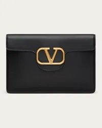 Valentino Garavani POCHETTE GARAVANI LOCÒ IN VITELLO Donna NERO Nero