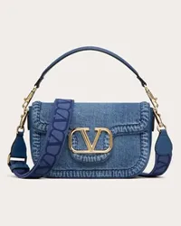 Valentino Garavani BORSA A SPALLA GARAVANI ALLTIME IN DENIM Donna DENIM Denim