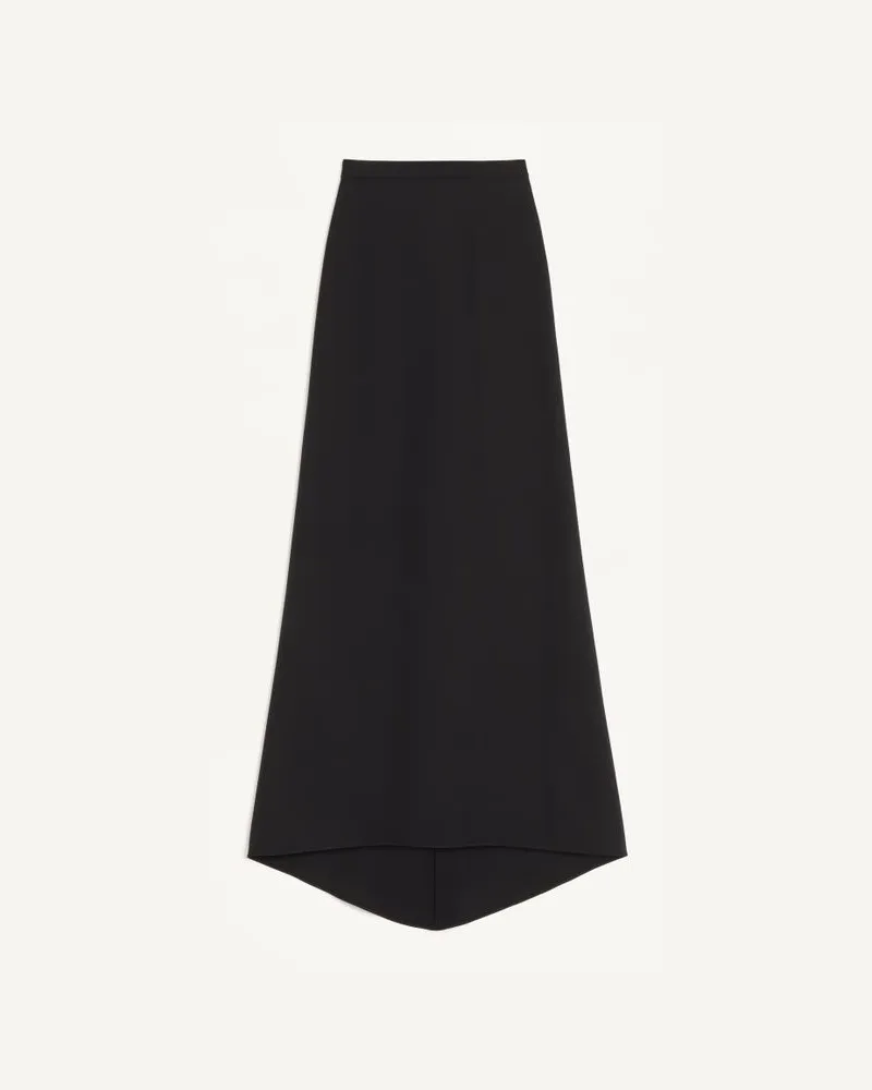 Valentino Garavani Gonna lunga in Cady Couture Donna NERO Nero