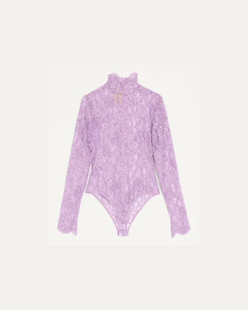 Valentino Garavani Body In Pizzo Floreale Donna SOFT WISTERIA Soft