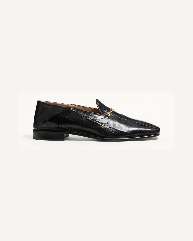 Valentino Garavani Mocassino Jiggie In Anguilla E Nappa Uomo NERO Nero