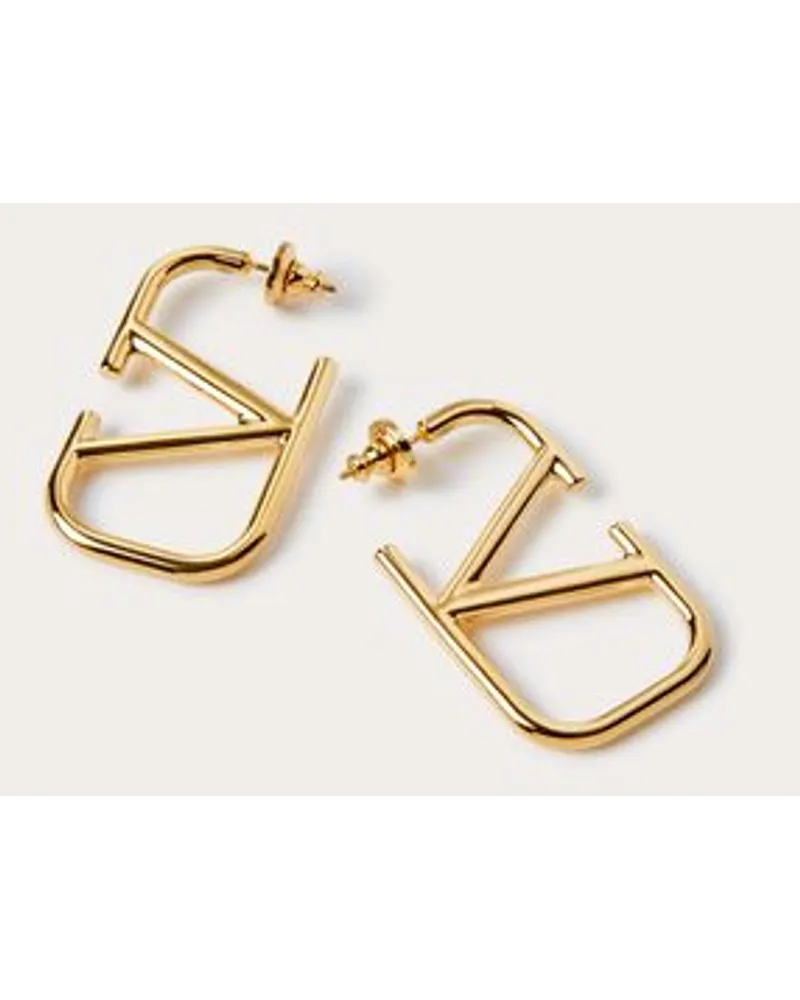 Valentino Garavani ORECCHINI VLOGO SIGNATURE IN METALLO Donna ORO Oro