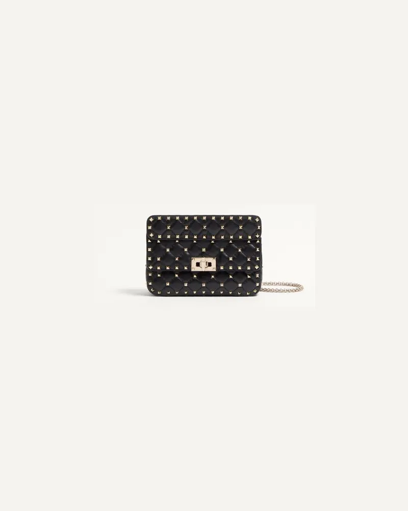 Valentino Garavani Borsa Piccola Rockstud Spike In Nappa Donna NERO UNI 