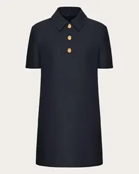 Valentino Garavani ABITO CORTO IN CREPE COUTURE Donna NAVY Navy