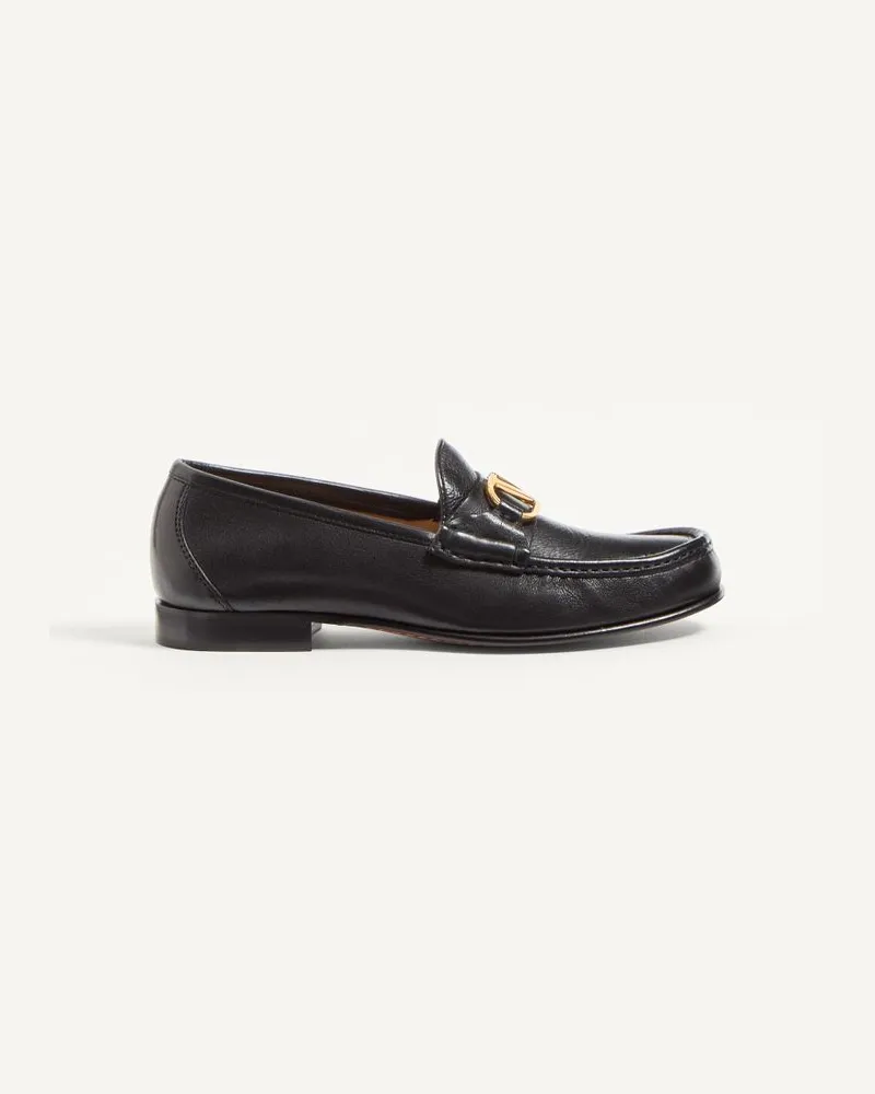 Valentino Garavani Mocassino VLogo Signature In Bufalo 20Mm Donna NERO Nero
