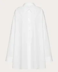 Valentino Garavani CAMICIA IN COTTON POPELINE Donna BIANCO OTTICO Bianco