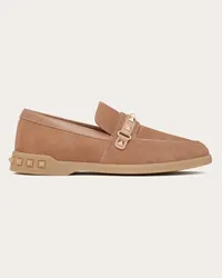 Valentino Garavani MOCASSINO LEISURE FLOWS IN CROSTA Donna LIGHT CAMEL Light