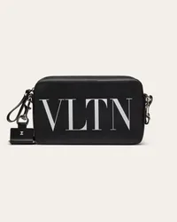 Valentino Garavani Borsa a tracolla VLTN in Pelle Uomo NERO Nero