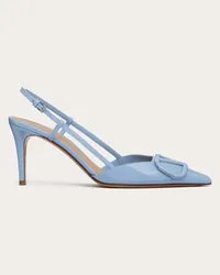 Valentino Garavani DÉCOLLETÉ SLINGBACK VLOGO SIGNATURE IN VERNICE 80MM Donna AZZURRO Azzurro