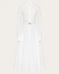 Valentino Garavani ABITO MIDI IN COTTON POPELINE Donna BIANCO Bianco