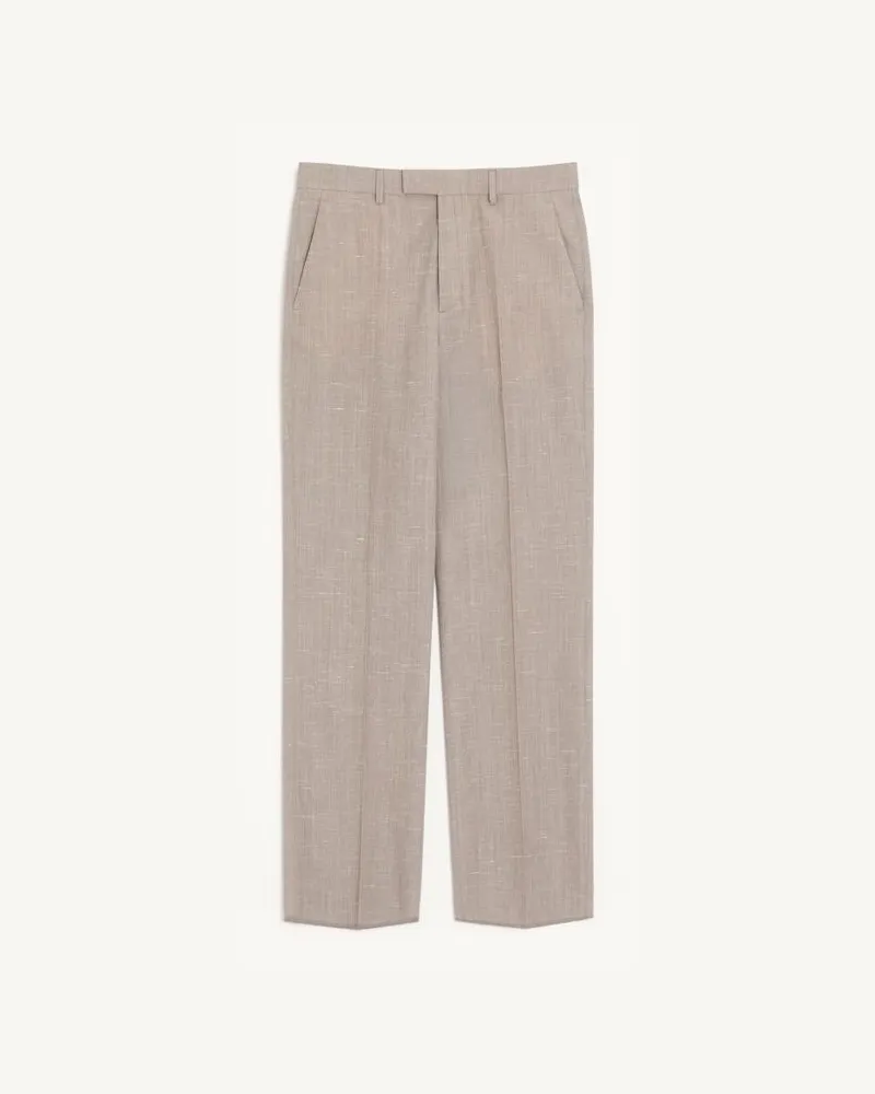 Valentino Garavani Pantalone Valentino in lana boutonnè Uomo GRIGIO CHIARO Grigio