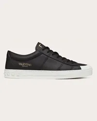 Valentino Garavani SNEAKER CITYPLANET IN VITELLO Uomo NERO Nero