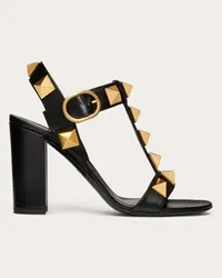 Valentino Garavani SANDALO ROMAN STUD IN VITELLO 90MM Donna NERO Nero