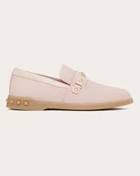 Valentino Garavani MOCASSINO LEISURE FLOWS IN CROSTA Donna ROSE QUARTZ Rose