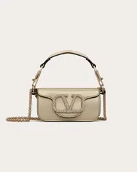 Valentino Garavani BORSA MICRO CON CATENA GARAVANI LOCÒ CON LOGO GIOIELLO Donna PLATINO/CRYSTAL Platino