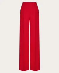 Valentino Garavani PANTALONI IN CREPE COUTURE Donna ROSSO Rosso