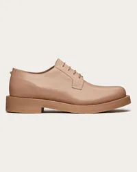 Valentino Garavani DERBY ROCKSTUD ESSENTIAL IN VITELLO Uomo ROSE CANNELLE Rose