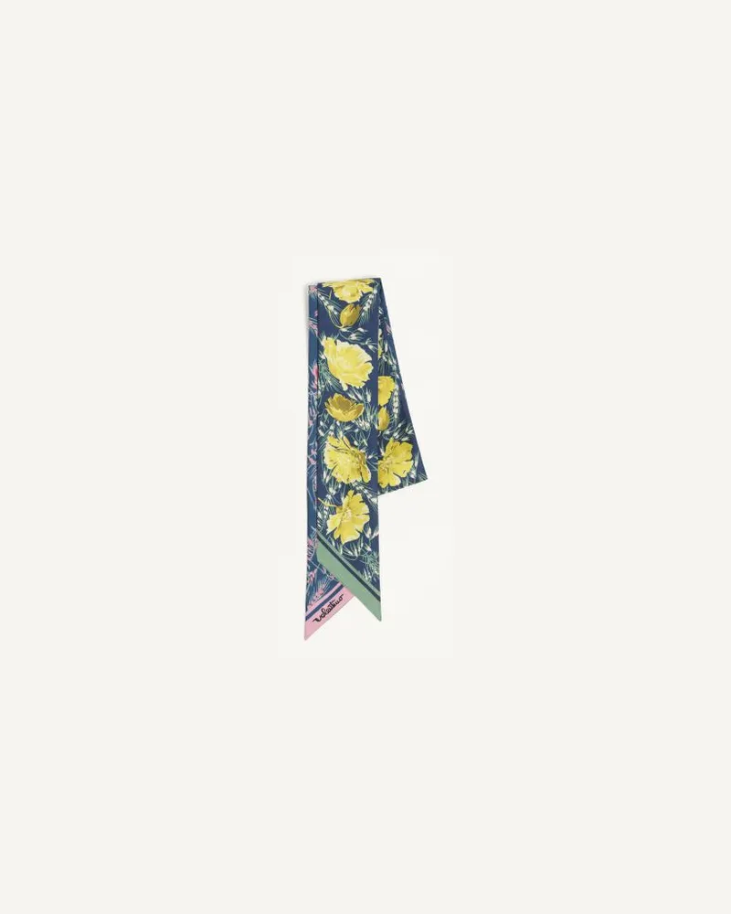 Valentino Garavani Scarf Bandeau Apres l'Hiver Poppies in seta Donna MULTICOLOR UNI 