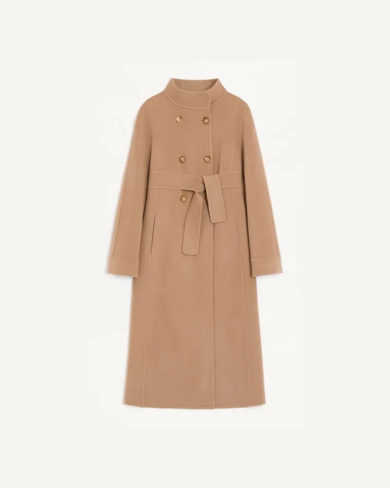 Valentino Garavani Cappotto In Double Kashmir Donna CAMMELLO Cammello