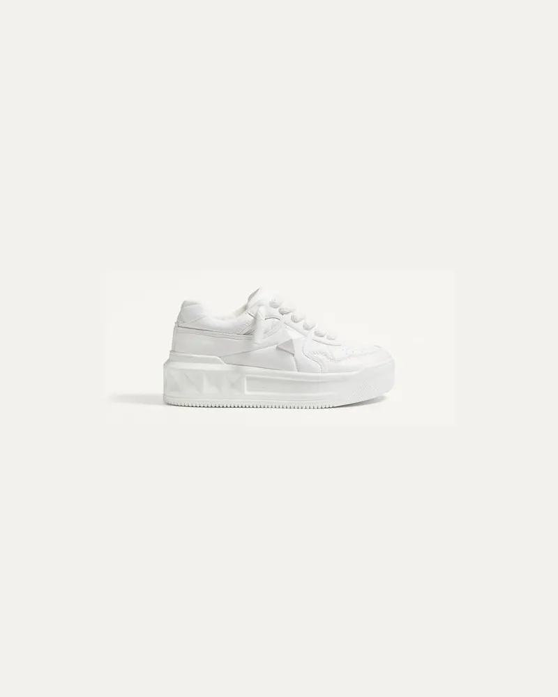 Valentino Garavani Sneaker One Stud Xl In Nappa Donna BIANCO 37.5 