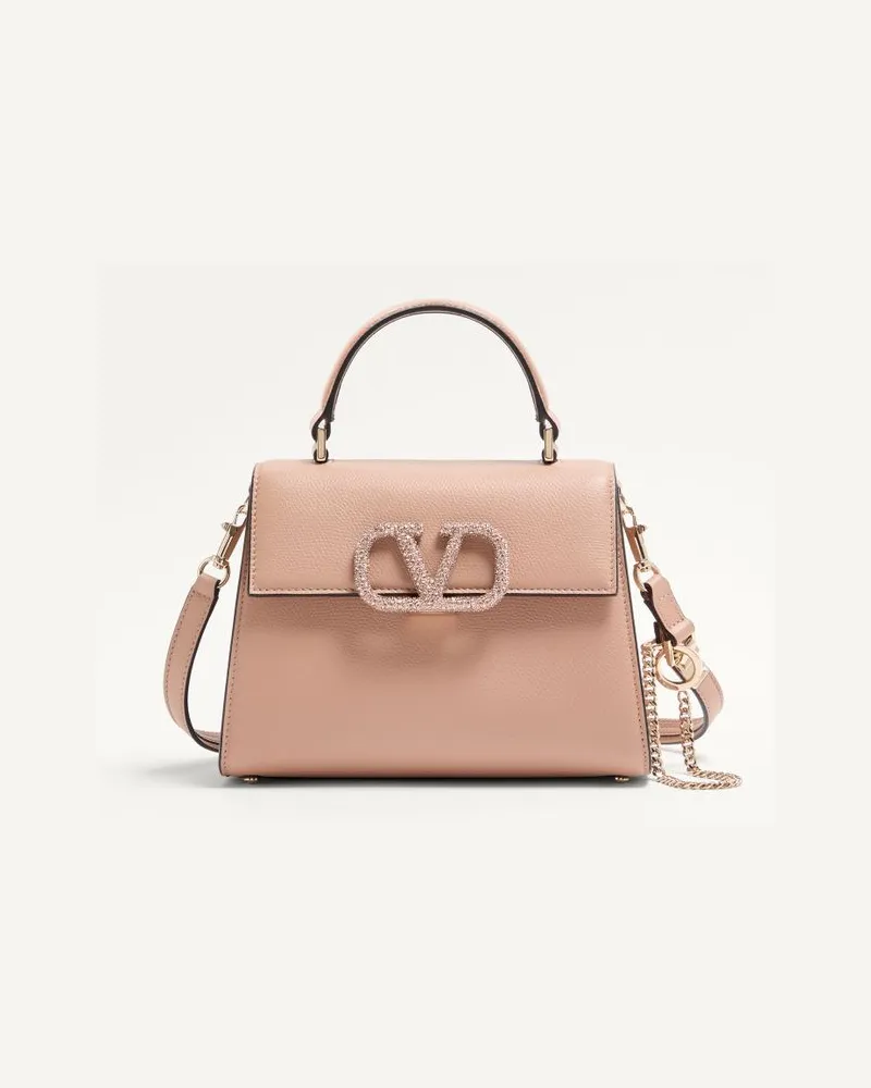 Valentino Garavani Borsa A Mano Piccola Vsling Con Logo Gioiello Donna ROSE CANNELLE Rose