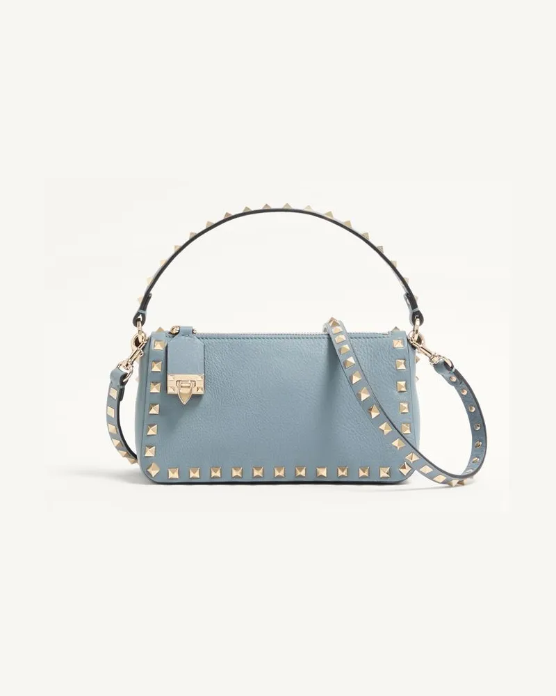 Valentino Garavani Borsa Piccola A Tracolla Rockstud In Vitello Granato Donna STONE Stone