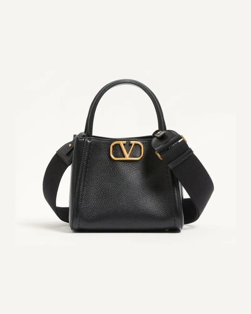 Valentino Garavani Borsa A Mano Piccola Valentino Garavani Alltime In Vitello Granato Donna NERO Nero