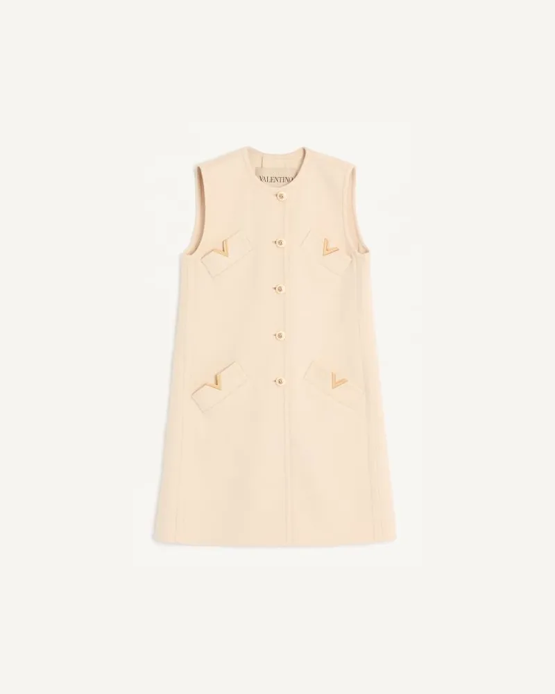 Valentino Garavani Gilet In Compact Drat Donna BETULLA Betulla