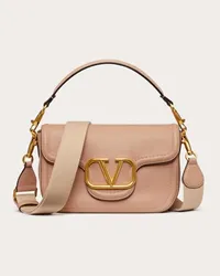 Valentino Garavani BORSA A SPALLA GARAVANI ALLTIME IN VITELLO GRANATO Donna ROSE CANNELLE Rose