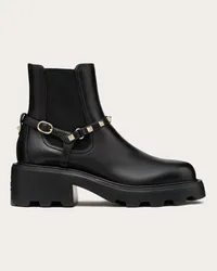 Valentino Garavani BEATLE ROCKSTUD IN VITELLO 55MM Donna NERO Nero