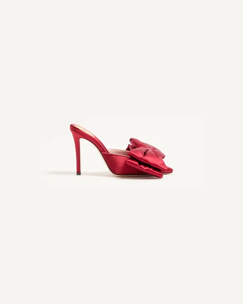 Valentino Garavani Mule Yolande In Raso 105Mm Donna ROSSO Rosso