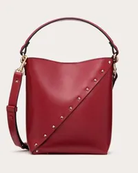 Valentino Garavani BORSA A SECCHIELLO GARAVANI GARAVANI ROCKSTUD WISPY IN VITELLO Donna ROSSO V Rosso